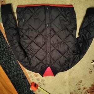 Men's Quilted Calvin Klein Medium Reversible Jacket. Blue And Red